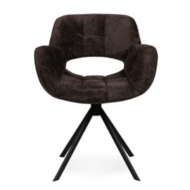 Link Dining Chair Berge 1072 Dark Grey Fabric