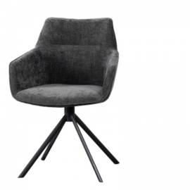 JOHNSON ROTATING DINING CHAIR CROWN ANTHRACITE