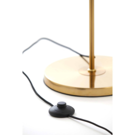 Vloerlamp Ø30x160 cm MEDINA glas smoke+goud