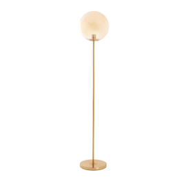 Vloerlamp Ø30x160 cm MEDINA glas amber+goud