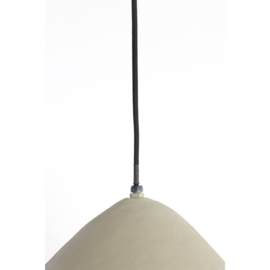 Hanglamp Ø40x25 cm ELIMO mat licht grijs