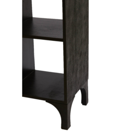 Kast open 106x35x190 cm RAYNA hout zwart