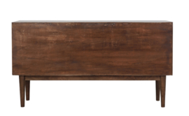 Kast 150x40x80 cm BITIKA hout donker bruin