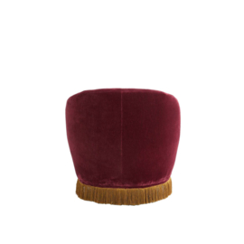 Stoel 81,5x76,5x76,5 cm GALATI velvet bordeaux+goud