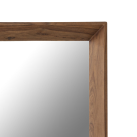Chevar Brown sheesham wood mirror rectangle L