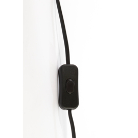 Wandlamp 20x16x38,5 cm MACI antiek brons+mat zwart