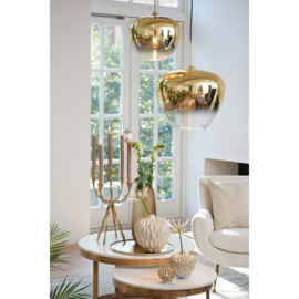 Hanglamp Ø23x18 cm MAYSON glas goud-helder+goud