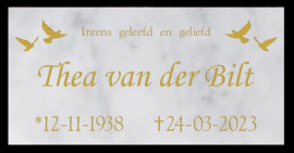 Gedenkplaat Marmer