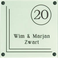 Gravoglas naamplaat art nr 4503