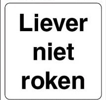 Liever niet roken