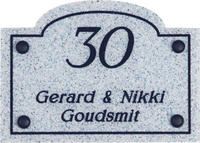 Gravoglas naamplaat art nr. 4702