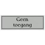 Geen toegang