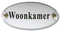 Emaille artnr. NS-1026 (10x5 cm) type woonkamer