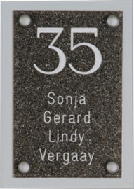 Gravoglas naamplaat art nr 4203