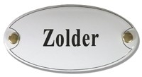 Emaille artnr. NS-1027 (10x5 cm) type zolder