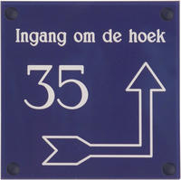 Gravoglas naamplaat  art nr. 4514