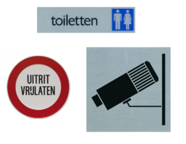 Aanduidingsbordjes - pictogrammen
