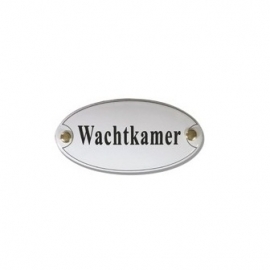 Emaille artnr. NS-1023 (10x5 cm) type wachtkamer