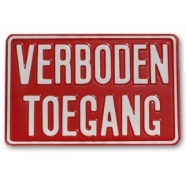 verboden toegang