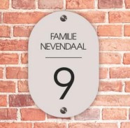 naambord Ovaal
