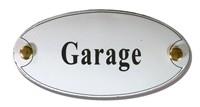 Emaille artnr. NS-1007 (10x5 cm) type Garage