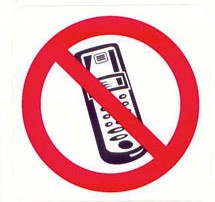 verboden mobile telefoons