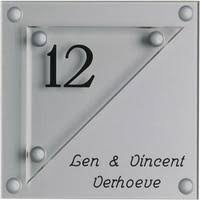 Gravoglas naamplaat art nr. 4206