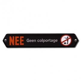 Emaille Artnr.bb04 brievenbus nee-geen colportage