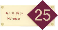 Gravoglas naamplaat art nr 4302