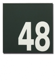 Emaille huisnummer artnr. HR-51 (16x16 cm)
