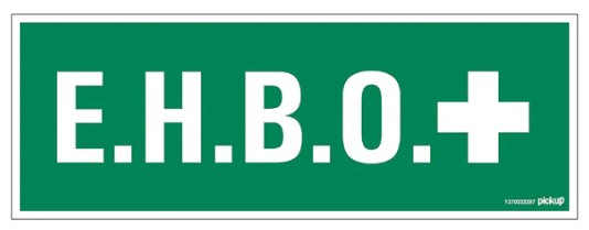 E.H.B.O. bordje 33x12cm