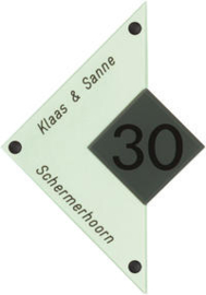 Gravoglas naambord 20x28cm
