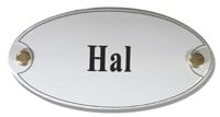 Emaille artnr. NS-1009 (10x5 cm) type Hal
