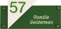 Gravoglas naamplaat art nr. 4006