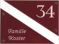Gravoglas naamplaat art nr. 4012