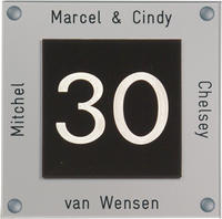 Gravoglas naamplaat art nr. 4402