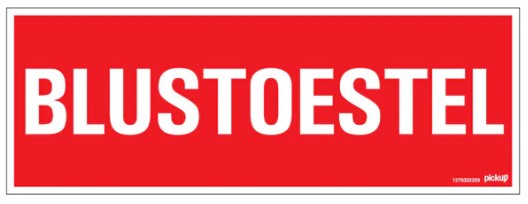 Blustoestel bordje 33x12cm