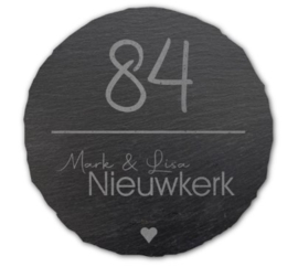 Leisteen naambord