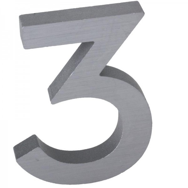 borduurwerk Vierde huren Aluminium 3-D huisnummers | naambordjes