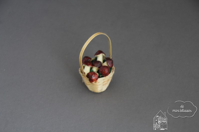 Mand met paddestoelen