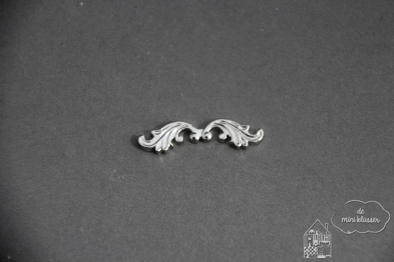 Metalen ornamentjes zilver
