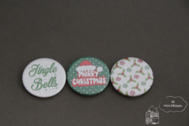 Kerst buttons set 1
