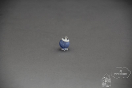 Potje blauw/zilver