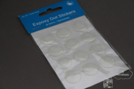 Expoxy dot stickers rond 25mm
