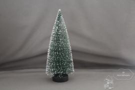 Kerstboom met sneeuw 15cm