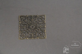 Metalen vierkant ornament