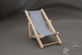 Strandstoel blauw