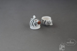 Theepot met kopje zebra
