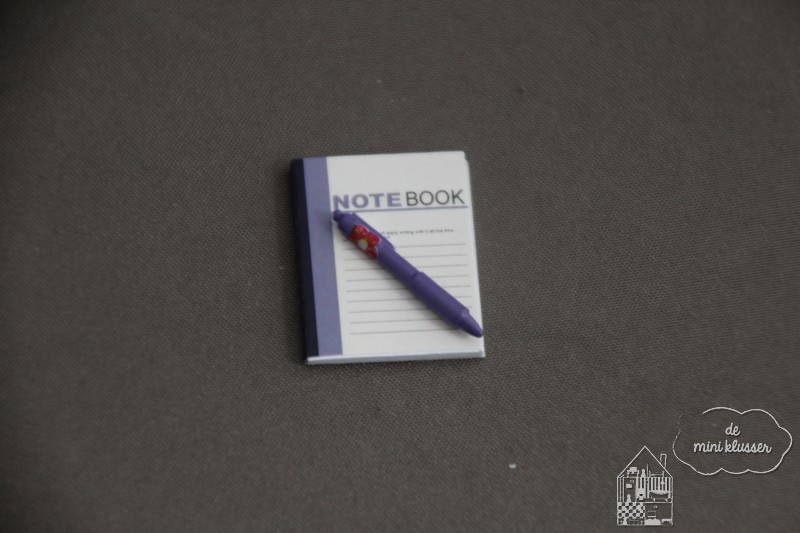 Notebook met pen paars