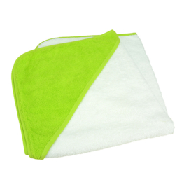 Babycape Wit-Lichtgroen 75 x 75 cm